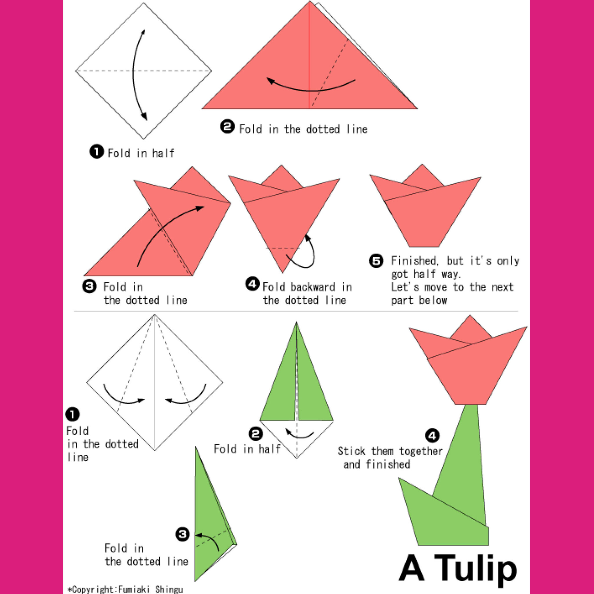 Тюльпан оригами из бумаги своими руками схемы