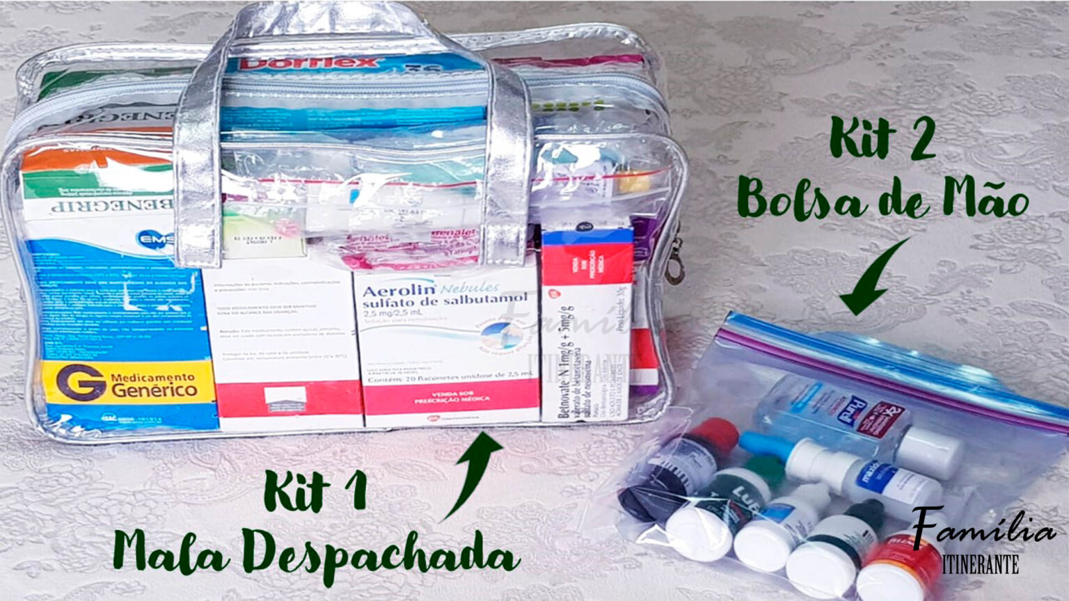 Como fazer a sua Bolsa de Remédios para Viagens? - Família Itinerante